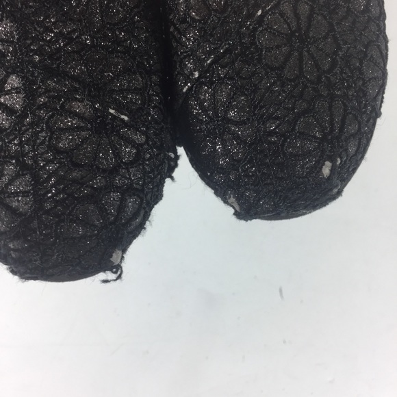 Toms Black Lace Toddler 9 Shoes Girls - Picture 4 of 6